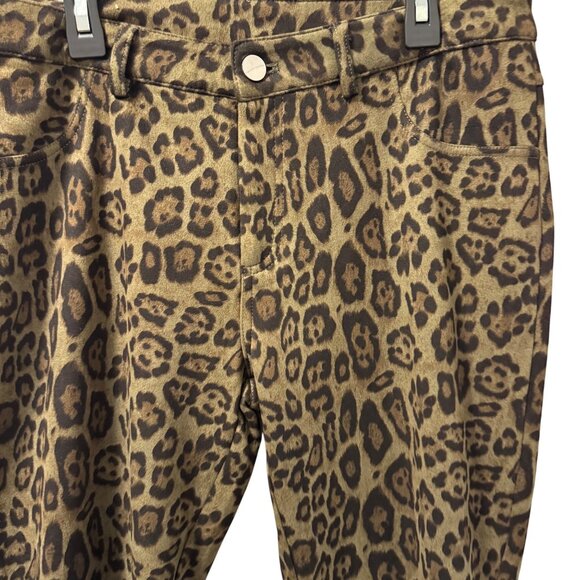 Adore Leopard Print Skinny Pants Sz Small Stretch Pants. NWT - Picture 3 of 12